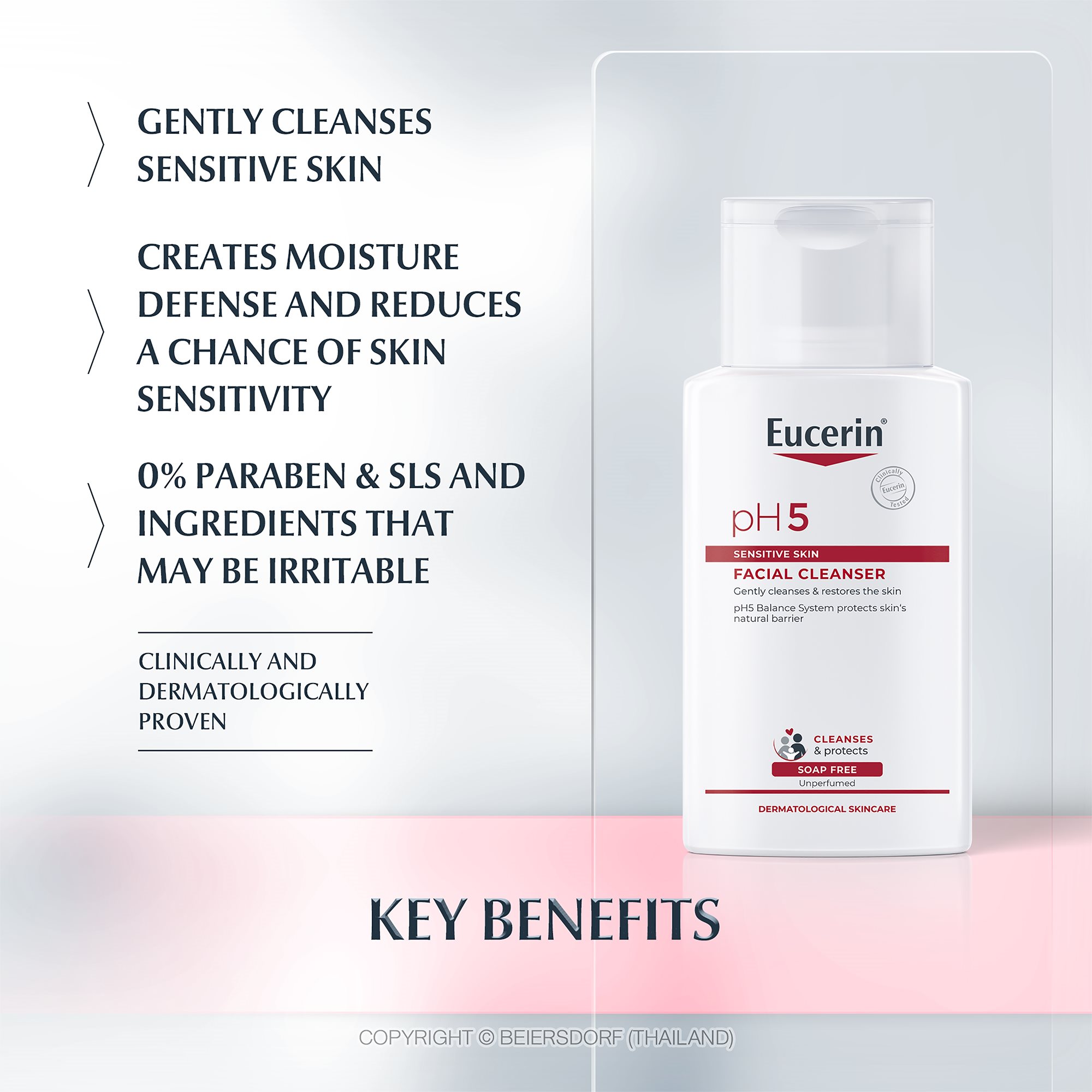 Eucerin pH5 Facial Cleanser 100 ml Gentle Care for Sensitive Skin